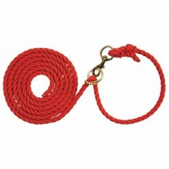 Weaver Leather Livestock Livestock Adjustable Poly Neck Rope - 35-4040-RD - Cow Halters, Leads, & Barn Supplies