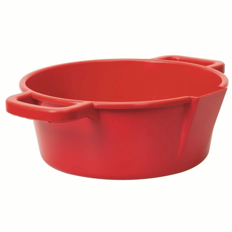 Weaver Leather Large Round Feed Pan, Red - 69-1073-RD - Barn & Trailer Supplies 2 Weaver Leather Large Round Feed Pan, Red - 69-1073-RD - Barn & Trailer Supplies - Image 2