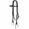 Weaver Leather Brahma Webb® Browband Headstall - Black - 35-1999-BK - Livestock Supplies