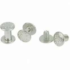 Weaver Leather Chicago Screw Handy Pack - floral Nickel Brass - 30-1100 - Screws
