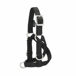 Weaver Leather Sheep and Goat Training Halter Medium Black 35-7131-BK - Horse Equipment