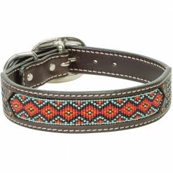 Weaver Leather Beaded Basketweave Dog Collar - 1 Inch x 19 Inch - 06-1902-19 - Dog Collars & Leashes