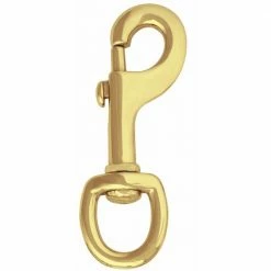 Weaver leather Sales 9 Weaver Leather Number 225 Round Swivel Snap - Solid Brass - 1 - 1/4 Inch - BC00225-SB-11/4 - Designer Hardware