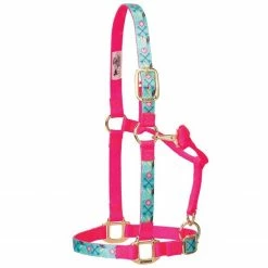 Weaver Leather Nylon Tribal Adjustable Horse Halter Average 35-6785-P23 - Horse Equipment