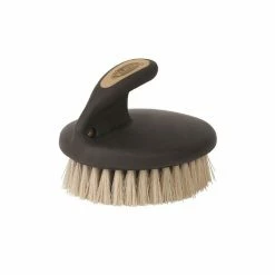 Weaver Leather Palm-Held Face Brush with Soft Bristles Black/Beige 65-2060-BK - Horse Equipment