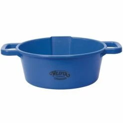 Weaver Leather Large Round Feed Pan - Blue 69-1073-BL - Horse Equipment