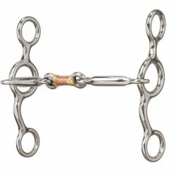 Weaver Leather All Purpose Bit with 5 Inch Sweet Iron Copper Wire Wrapped Dogbone Mouth - CA-1892 - Bits & Curb Straps